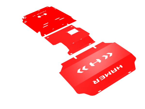 3 Piece under protection plate for Isuzu MU-X (2025 - Present)