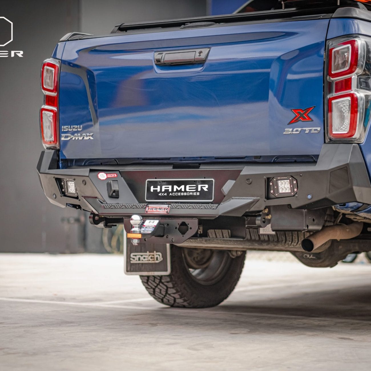 D Max Rear Bar Hamer 4x4 Nova Rear Bar for Isuzu D-Max (2021-2023)