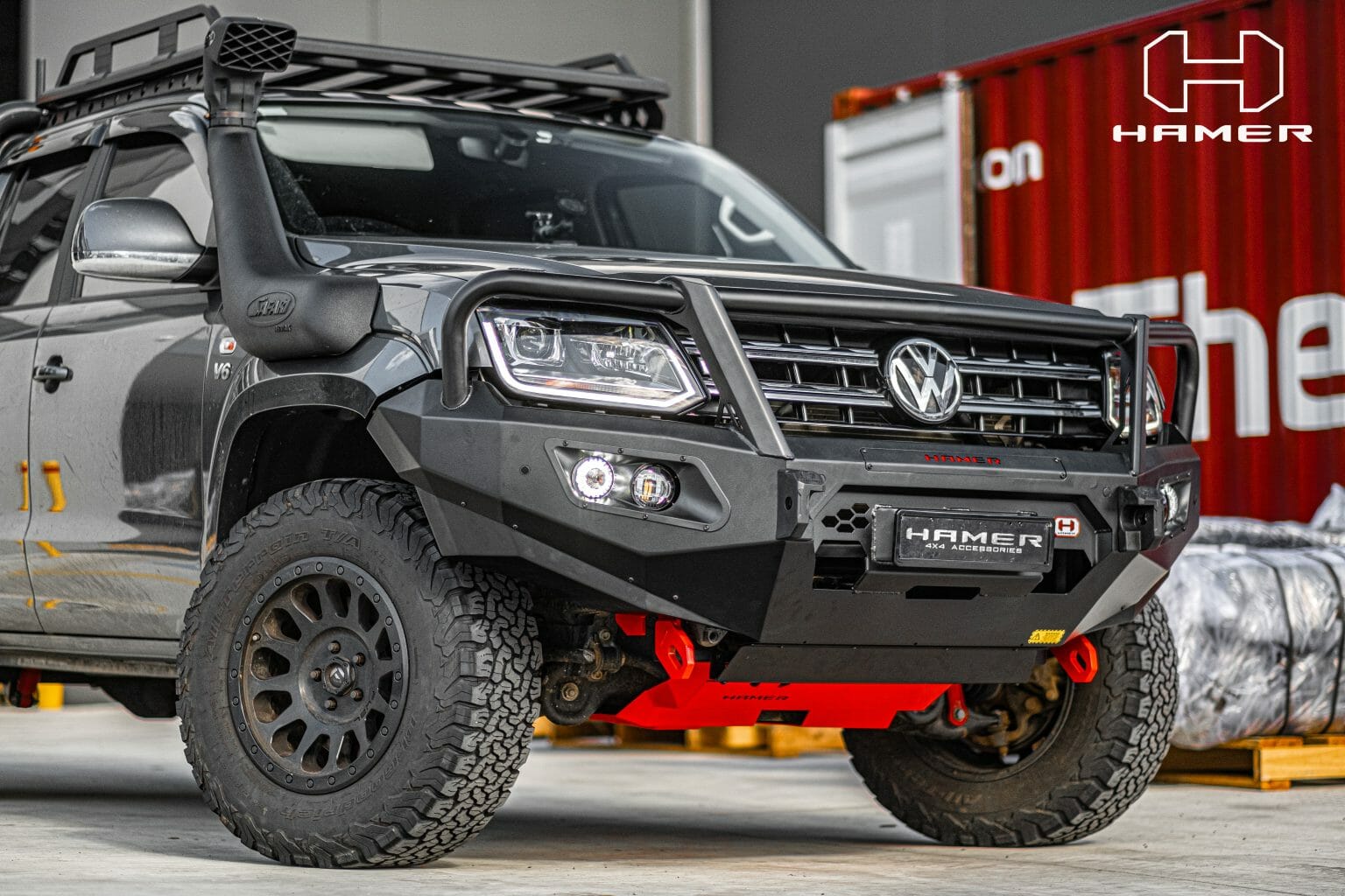 King series plus bull bar for Volkswagen Amarok (2010 2022) Hamer 4x4