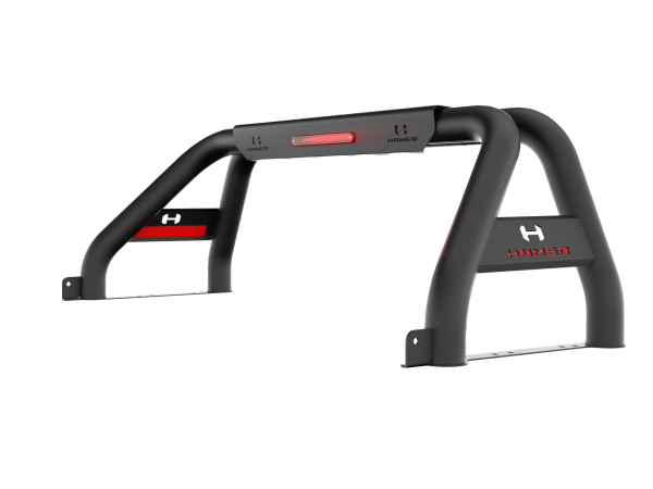 Back Right Corner Angle Sports Bar - Hamer 4x4