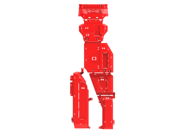 3 Piece Rear under protection plate for Toyota Prado 250 (2024 - Present)