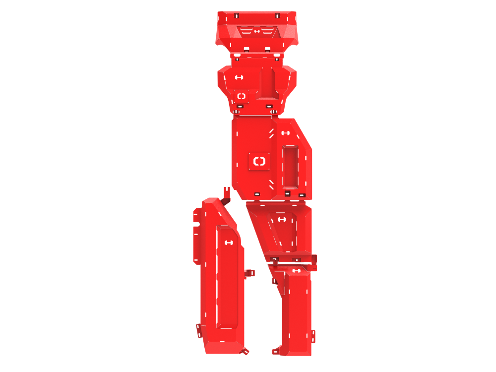 3 Piece Rear under protection plate for Toyota Prado 250 (2024 - Present)